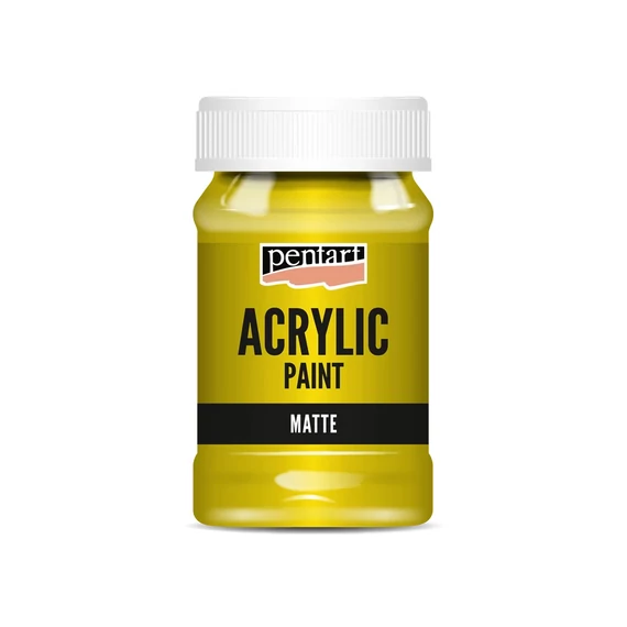 Matt akrilfesték 100 ml sárga