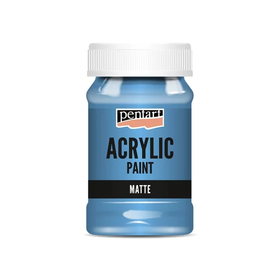 Matt akrilfesték 100 ml világoskék
