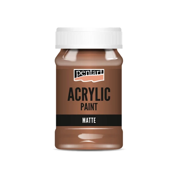 Matt akrilfesték 100 ml vörösbarna agyag