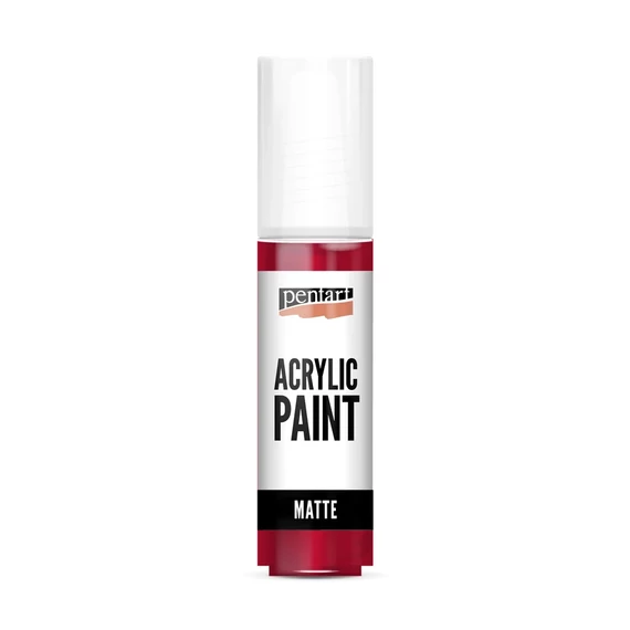 Matt akrilfesték 20 ml piros
