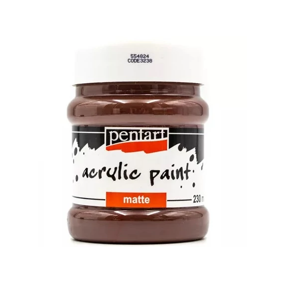 Matt akrilfesték 230 ml barna