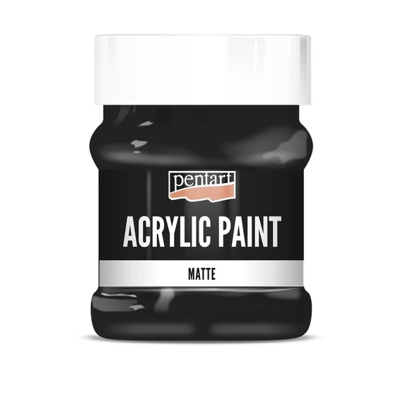 Matt akrilfesték 230 ml fekete