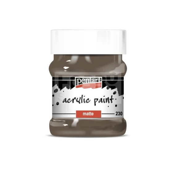 Matt akrilfesték 230 ml földbarna