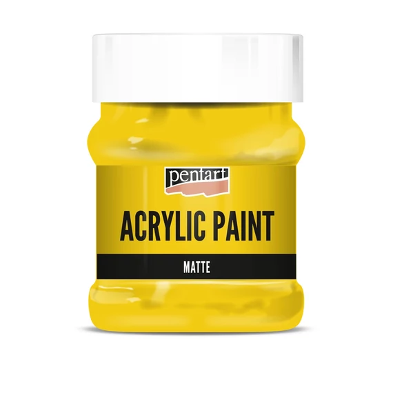 Matt akrilfesték 230 ml napsárga