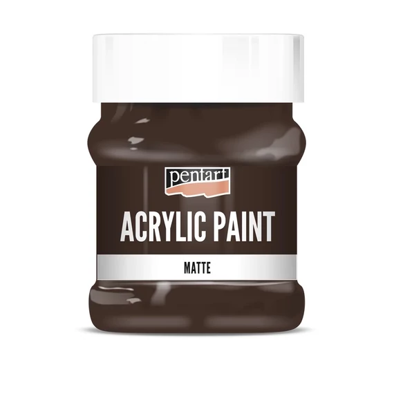 Matt akrilfesték 230 ml sötétbarna