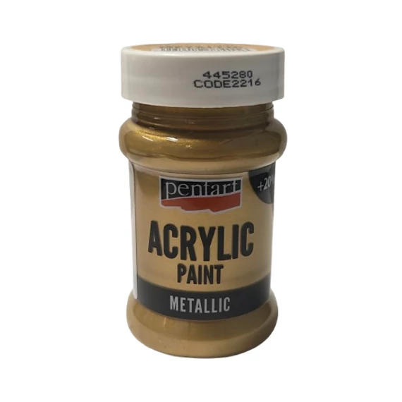 Metál akrilfesték 60 ml antikarany