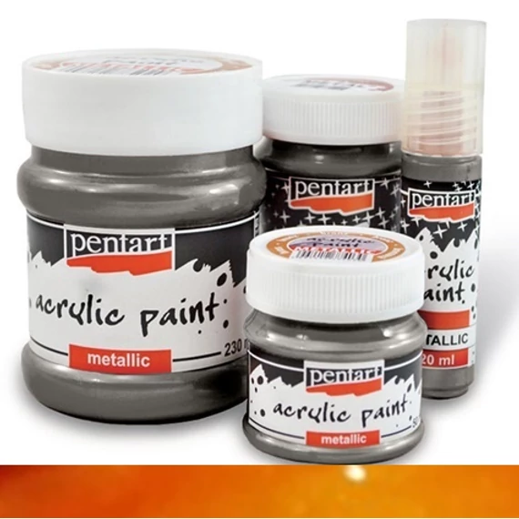 Metál akrilfesték 20 ml narancs