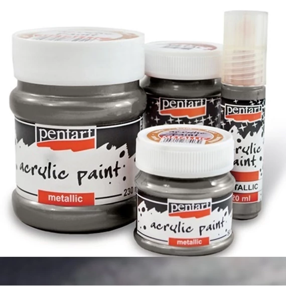 Metál akrilfesték 20 ml ólom 25340