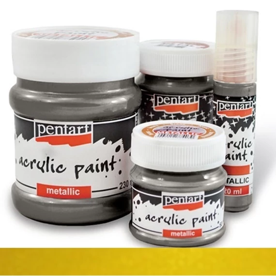 Metál akrilfesték 20 ml sárga