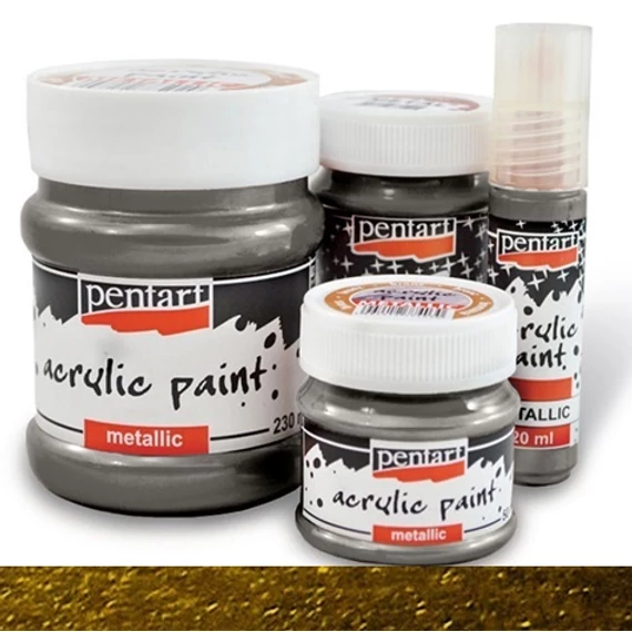 Metál akrilfesték 50 ml sárgaréz 29357
