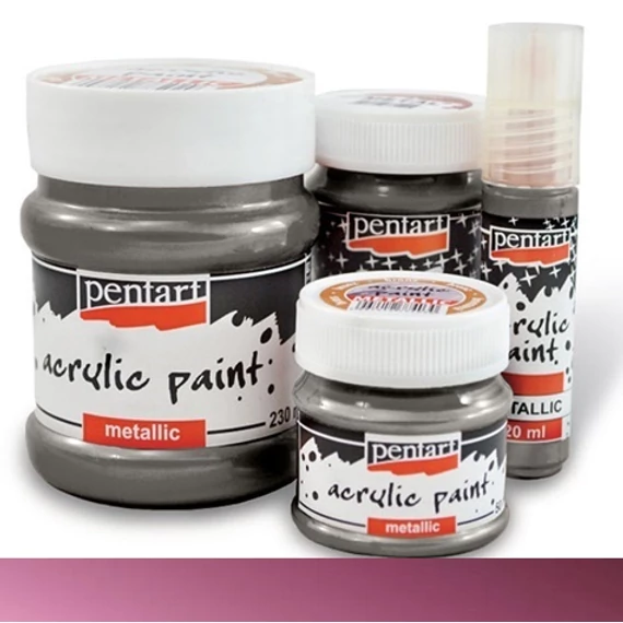 Metál akrilfesték 20 ml világoslila