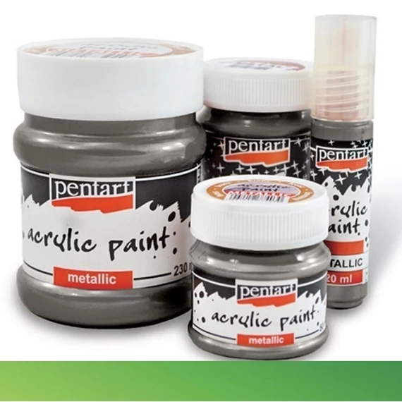 Metál akrilfesték 20 ml világoszöld
