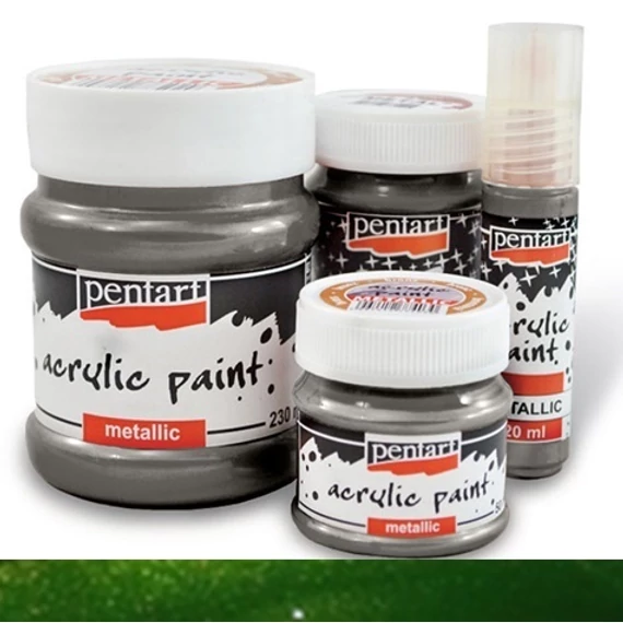 Metál akrilfesték 20 ml zöld