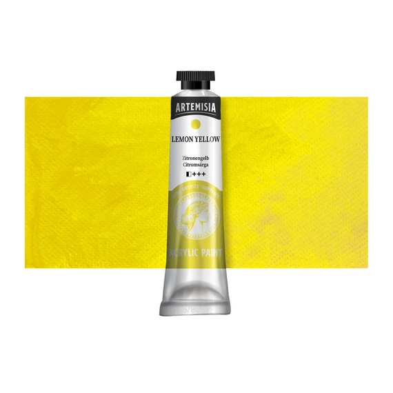 Artemisia akrilfesték 20 ml citromsárga