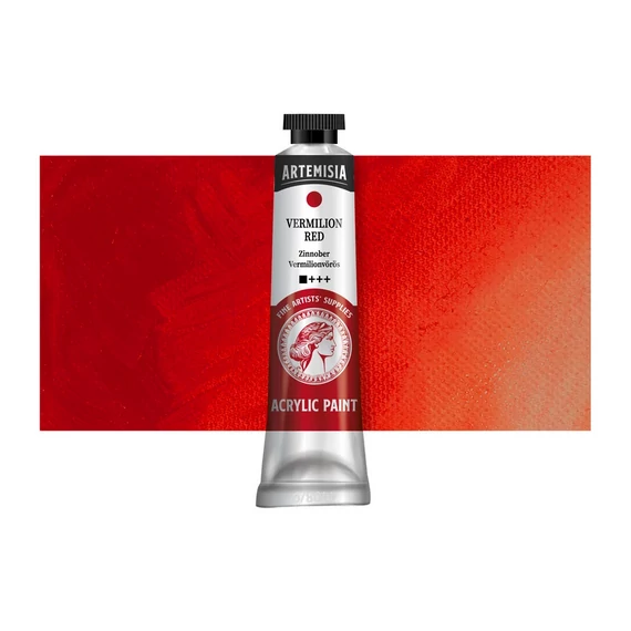 Artemisia akrilfesték 20 ml vermilionvörös