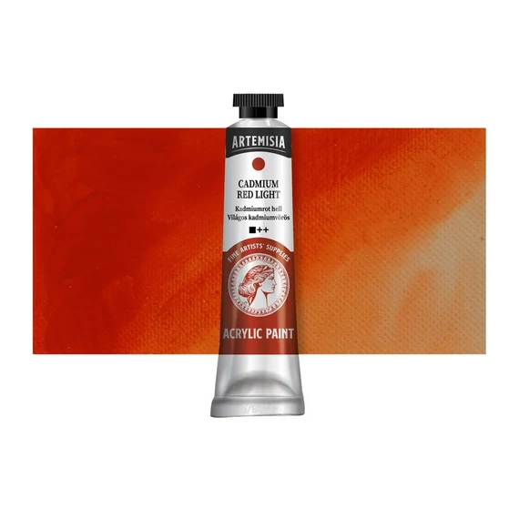 Artemisia akrilfesték 20 ml világos kadmiumvörös