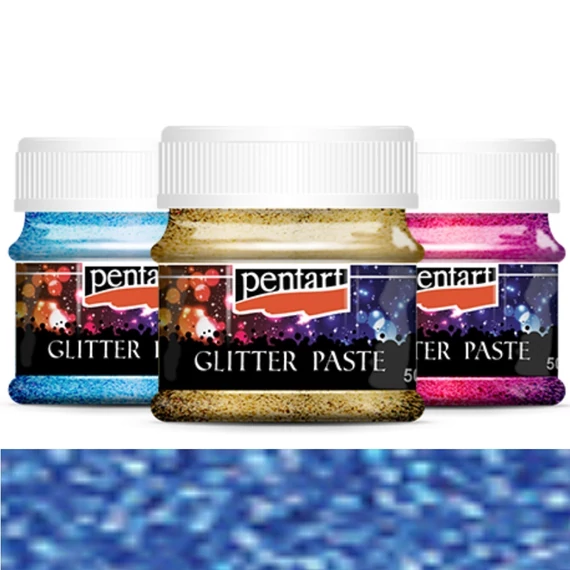 Glitterpaszta finom 50 ml sötétkék 13053