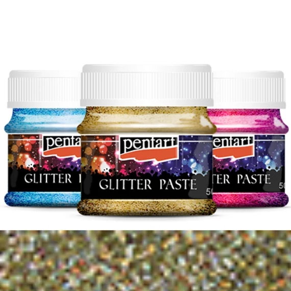 Glitterpaszta finom 50 ml arany 13051