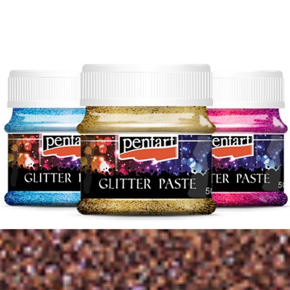 Glitterpaszta finom 50 ml réz 21084