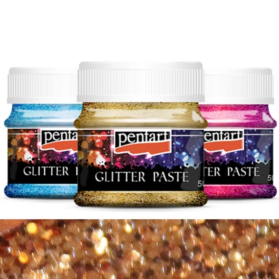 Glitterpaszta közepes 50 ml réz 13050