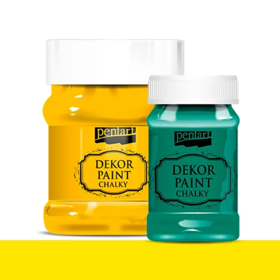 Dekor krétafesték 100 ml citromsárga