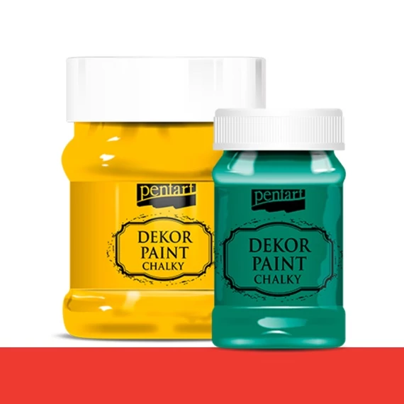 Dekor krétafesték 100 ml piros