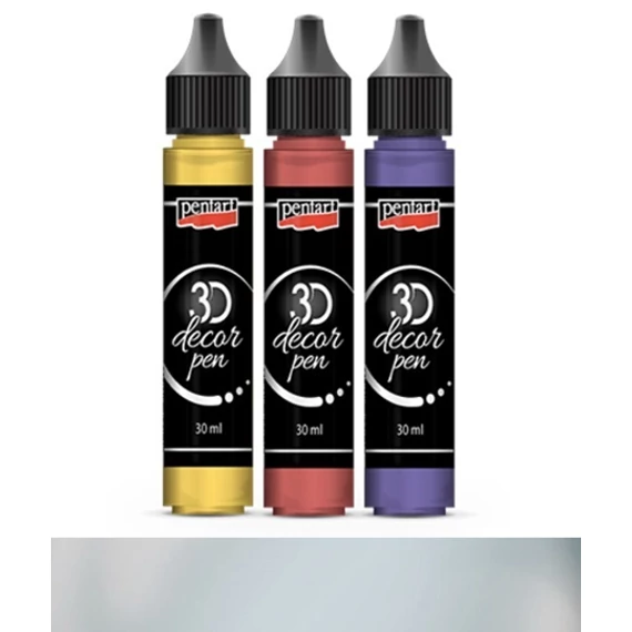 3D dekortoll 30 ml acélkék 33855