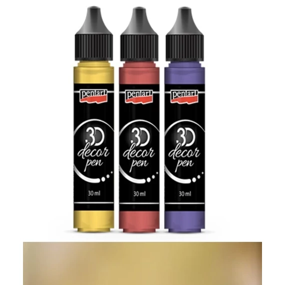 3D dekortoll 30 ml arany 33854
