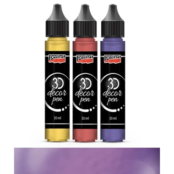 3D dekortoll átlátszó 30 ml ametisztlila 33845