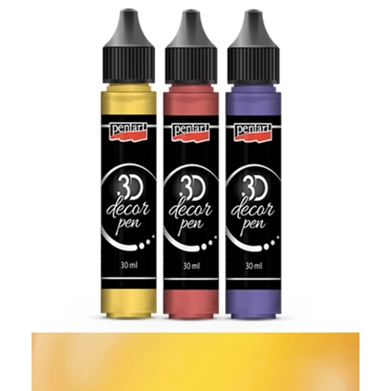 3D dekortoll átlátszó 30 ml citrinsárga 33842