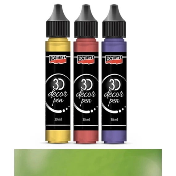 3D dekortoll átlátszó 30 ml fluoritzöld 33848