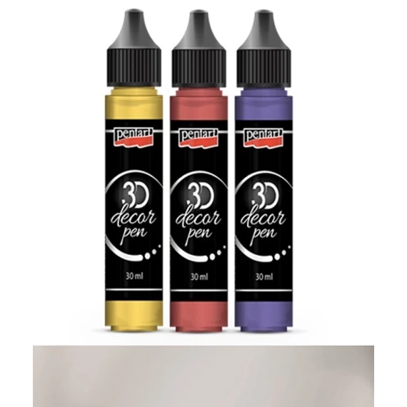 3D dekortoll 30 ml ezüst 33852