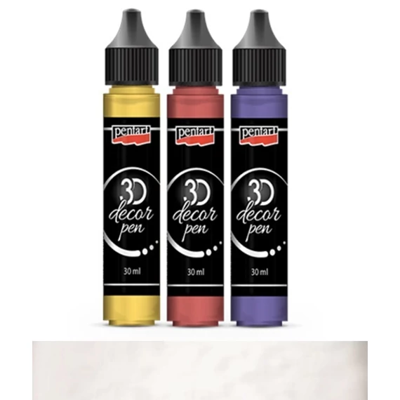 3D dekortoll 30 ml fehér 33850