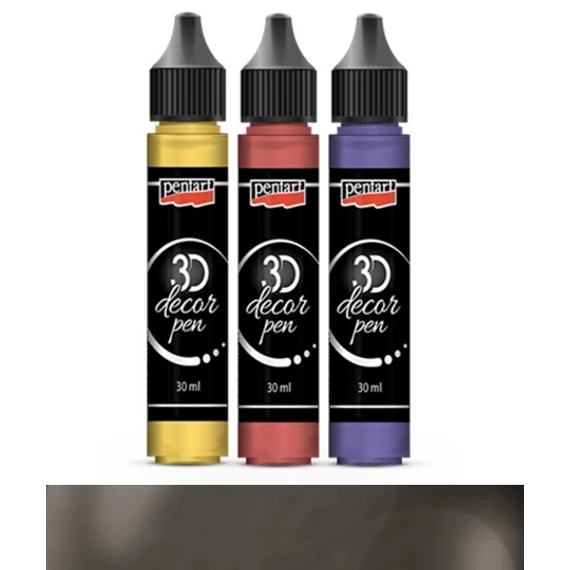 3D dekortoll 30 ml fekete 33851