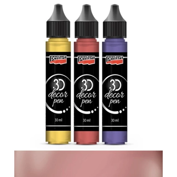 3D dekortoll 30 ml vörösréz 33856