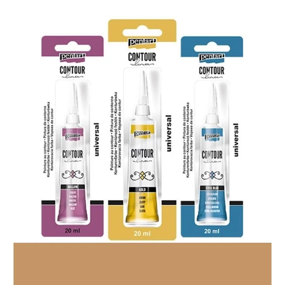 Kontúrozó festék 20 ml antikréz
