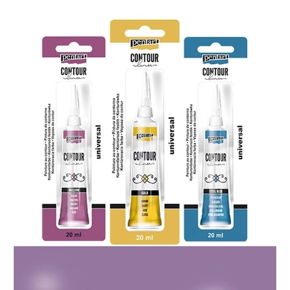 Kontúrozó festék 20 ml padlizsán