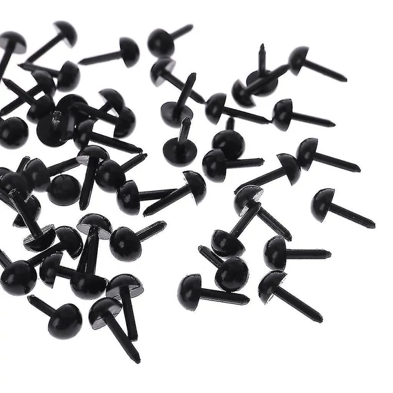 Beszúrható szem fekete, 4mm, 74db/csomag
