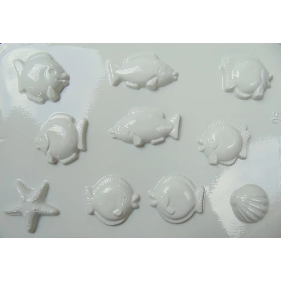 Gipszkiöntő forma, 3D halak