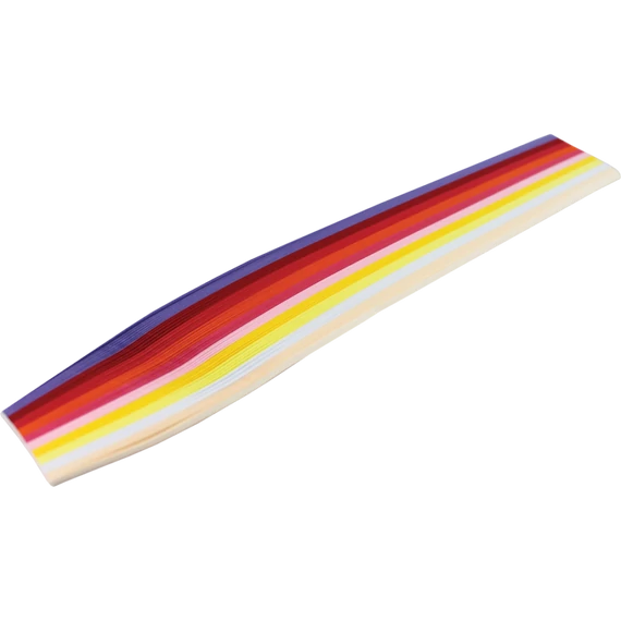Quilling papír, 30mmx5mm - Nyári színek