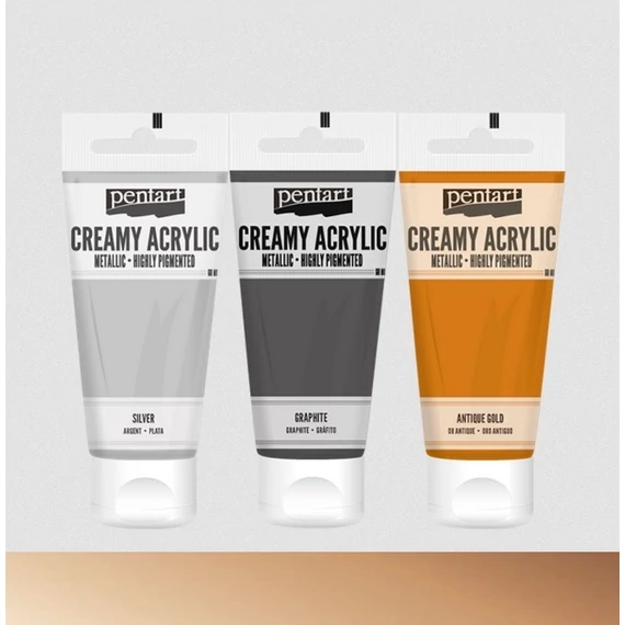 Krémes akrilfesték metál 60 ml antikarany