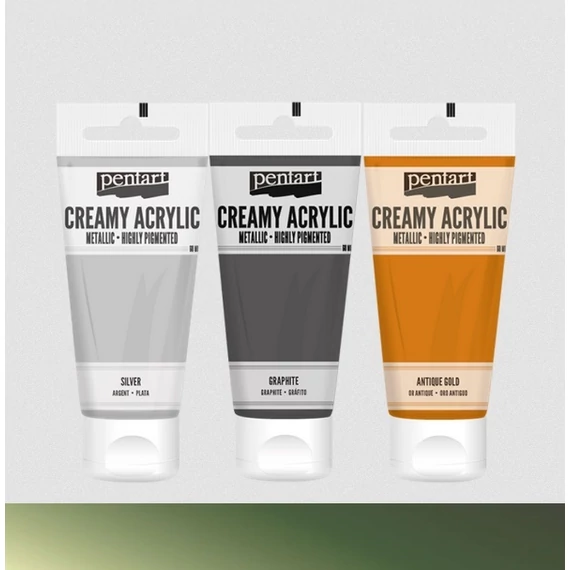 Krémes akrilfesték metál 60 ml zöld