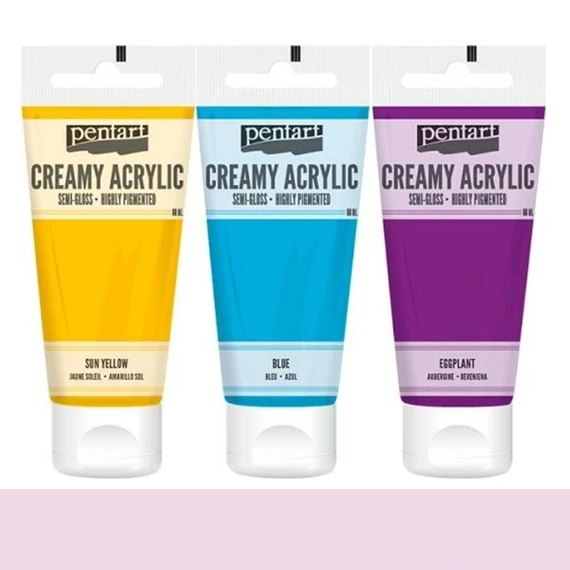 Krémes akrilfesték selyemfényű 60 ml bébirózsaszín