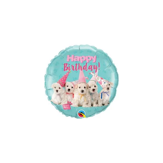 18 inch-es Édes Cuki Kölyök Kutya/Kutyák/Dogs Szülinapi Fólia Lufi