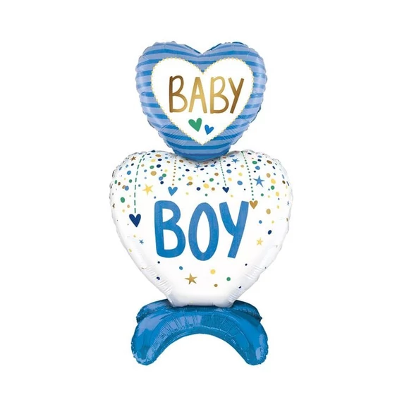 Léggömb fólia 110cm talpas, Baby Boy