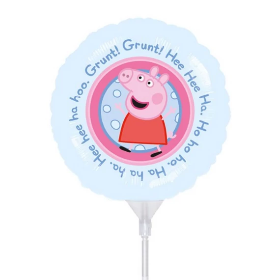 14 inch-es Peppa Malac Fólia Lufi pálcával