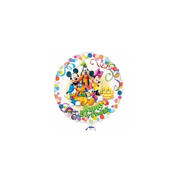 7 inch-es Mikiegér és Barátai - Mickey & Friends Party Fólia Léggömb