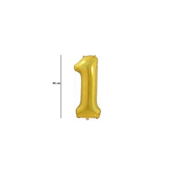 34 inch-es 1 Arany - Gold Számos Super Shape Fólia Lufi