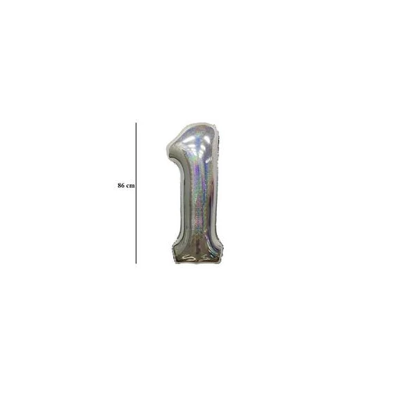 34 inch-es 1 Ezüst - Silver Számos Super Shape Fólia Lufi