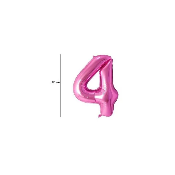 34 inch-es 4 Rózsaszín - Pink Számos Super Shape Fólia Lufi